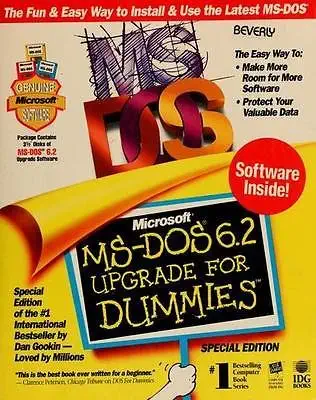 microsoft ms dos 6 2 upgrade for dummies 1st edition dan gookin 1568840683, 978-1568840680