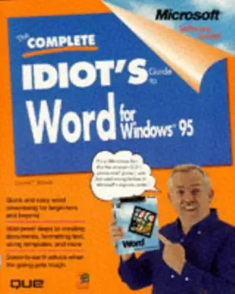 the complete idiots guide to word for windows 95 1st edition daniel t bobola 0789703785, 978-0789703781