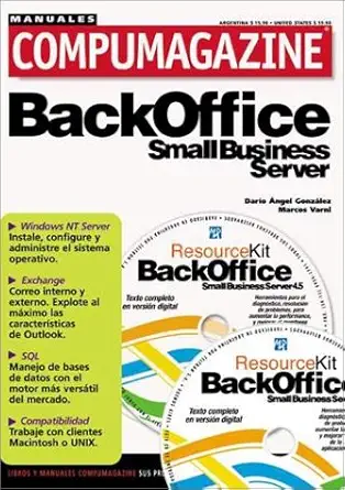 backoffice small business server 4 5 manual de configuracion y uso con cd rom manuales compumagazine en