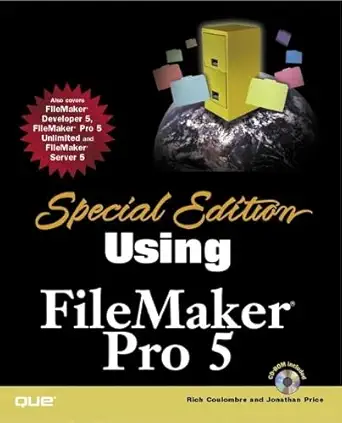 using filemaker pro 5 1st edition rich coulombre ,jonathan price 0789722011, 978-0789722010