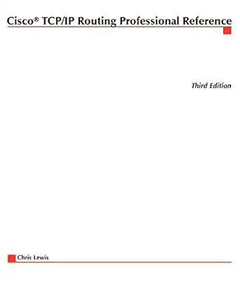 cisco tcp/ip routing professional reference 1st edition chris lewis 0072125578, 978-0072125573