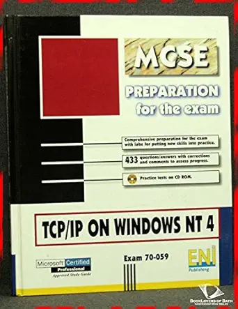 mcse tcp/ip on windows nt4 exam 70 059 with cdrom 1st edition josa c dordoigne joa lle musset 2746000717,