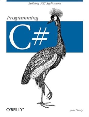 programming c# 1st edition jesse liberty 0596001177, 978-0596001179
