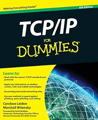 tcp / ip for dummies 1st edition candace leiden ,marshall wilensky 0470450606, 978-0470450604
