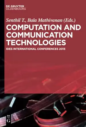 computation and communication technologies 1st edition senthil t kumar ,bala mathivanan 3110450070,