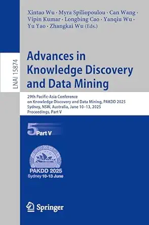 advances in knowledge discovery and data mining 29th pacific asia conference on knowledge discovery and data