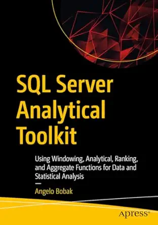 sql server analytical toolkit using windowing analytical ranking and aggregate functions for data and