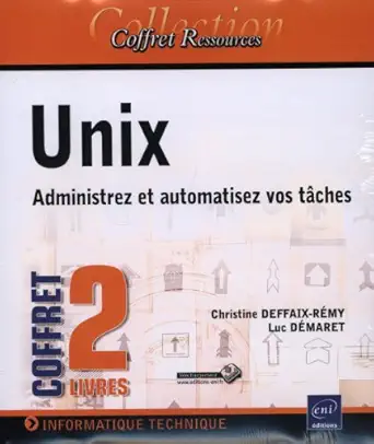 unix coffret de 2 livres administrez et automatisez vos ta ches 1st edition l da maret c deffaix 2746079925,
