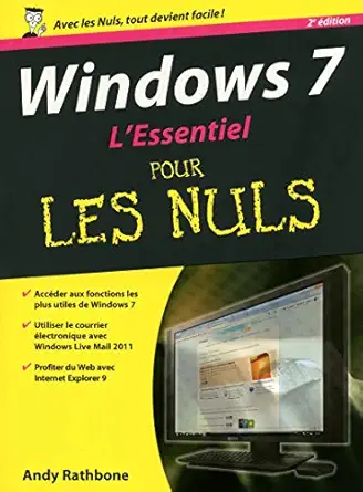 windows 7 2e lessentiel pour les nuls 1st edition andy rathbone 2754036687, 978-2754036689