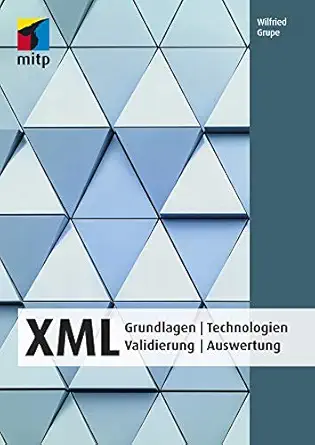 xml grundlagen technologien validierung auswertung 1st edition wilfried grupe 3958457541, 978-3958457546