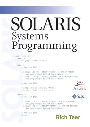 solaris systems programming 1st edition rich teer 0201750392, 978-0201750393