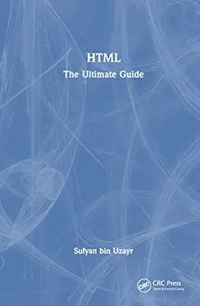 html 1st edition sufyan bin uzayr 1032413263, 978-1032413266