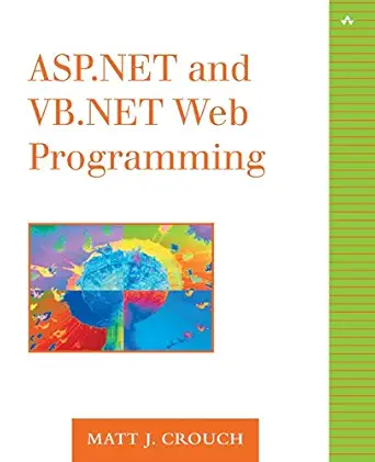 asp net and vb net web programming 1st edition matt j crouch 0201734400, 978-0201734409