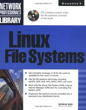 linux file systems 1st edition moshe bar 0072129557, 978-0072129557