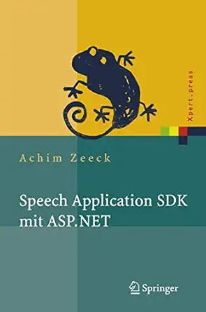 speech application sdk mit asp net design und implementierung sprachgesta 1/4tzter web applikationen 1st