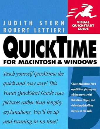 quicktime 5 for macintosh and windows 1st edition judith stern ,robert lettieri 0201741458, 978-0201741452