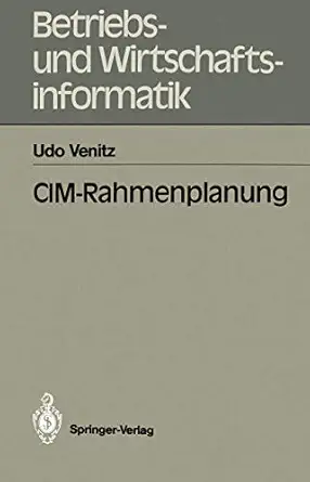 cim rahmenplanung 1st edition udo venitz 3540519106, 978-3540519102
