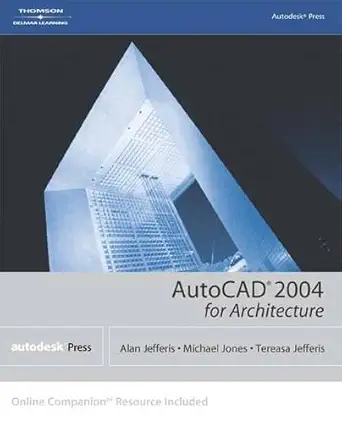 autocad 2004 for architecture 1st edition alan jefferis 1401851312, 978-1401851316