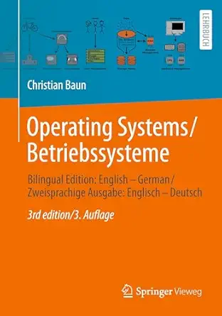 operating systems / betriebssysteme english a german / zweisprachige ausgabe englisch a deutsch 1st edition