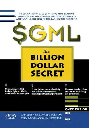 sgml the billion dollar secret 1st edition chet ensign 0132267055, 978-0132267052