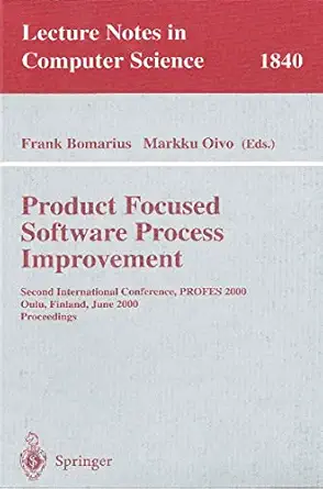 product focused software process improvement second international conference profes 2000 oulu finland june 20