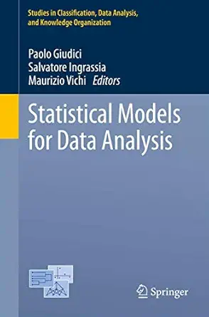 statistical models for data analysis 1st edition paolo giudici ,salvatore ingrassia ,maurizio vichi