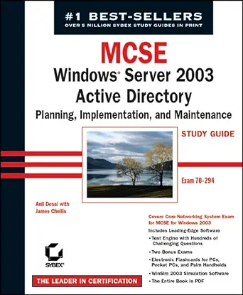 mcse windows server 2003 active directory planning implementation and maintenance study guide 1st edition