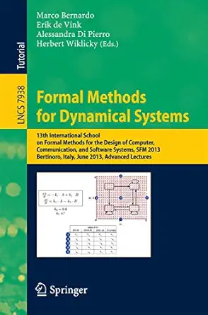 formal methods for dynamical systems 13th international school on formal methods for the design of computer