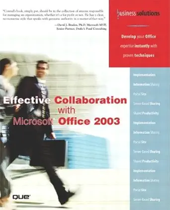 effective collaboration with microsoft office 1st edition que development group 0789731037, 978-0789731036