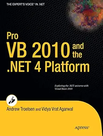 pro vb 2010 and the net 4 0 platform 1st edition andrew troelsen ,vidya vrat agarwal 1430229853,