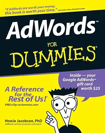 adwords for dummies 1st edition howie jacobson 0470152524, 978-0470152522