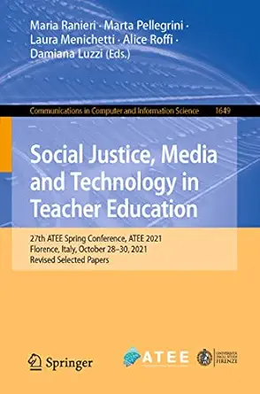 social justice media and technology in teacher education 27th atee spring conference atee 2021 florence italy