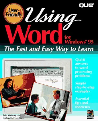 using word for windows 95 1st edition eric maloney ,joshua c nossiter 0789700859, 978-0789700858