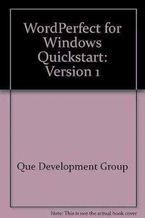 wordperfect for windows quickstart 1st edition greg harvey ,development group 0880227125, 978-0880227124