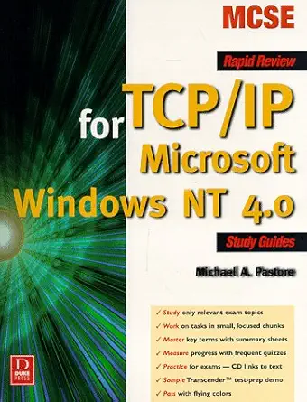 rapid review of tcp ip for microsoft windows nt with cdrom 1st edition michael a pastore 1882419944,