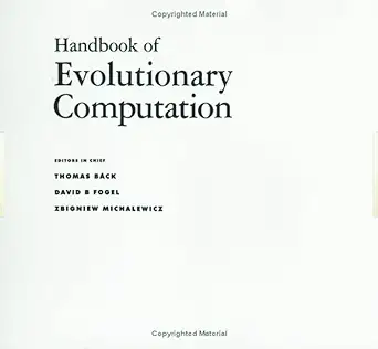 handbook of evolutionary computation 1st edition thomas baeck ,d b fogel ,z michalewicz 0750308958,