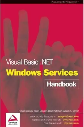 visual basic net windows services handbook 1st edition brian patterson ,bill sempf ,richard conway ,robin