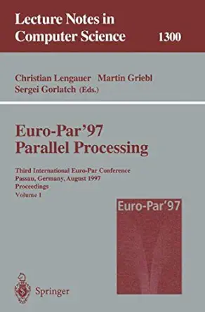 euro para 97 parallel processing third international euro par conference passau germany august 26a 29 1997