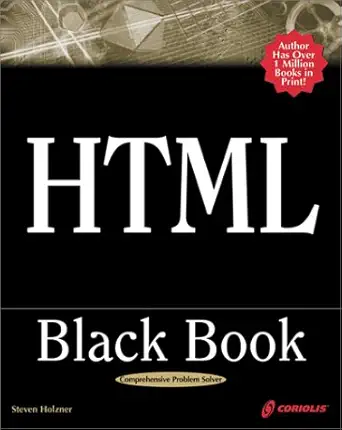 html black book the programmers complete html reference book 1st edition steven holzner 1576106179,