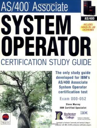as/400 associate system operator certification study guide 1st edition steve murray 1583470077, 978-1583470077