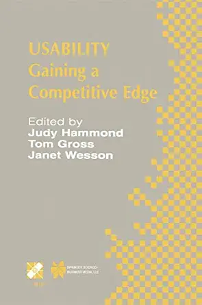 usability gaining a competitive edge 1st edition judy hammond ,tom gross ,janet wesson 1402071876,
