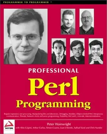 professional perl programming 1st edition simon cozens 1861004494, 978-1861004499