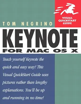 keynote for mac os x 1st edition tom negrino 0321197755, 978-0321197757