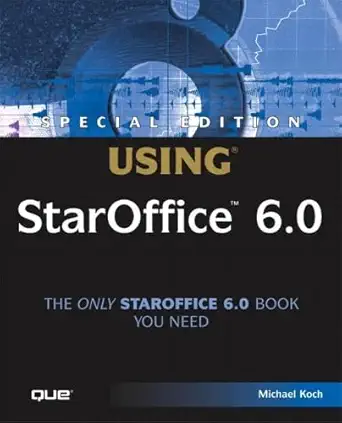 using staroffice 6 0 1st edition michael koch 0789728338, 978-0789728333