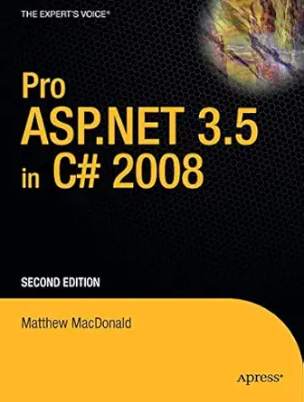 pro asp net 3 5 in c# 2008 1st edition m macdonald,m , szpuszta 1590598938, 978-1590598931