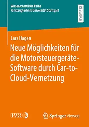 neue ma glichkeiten fa 1/4r die motorsteuergera te software durch car to cloud vernetzung 1st edition lars