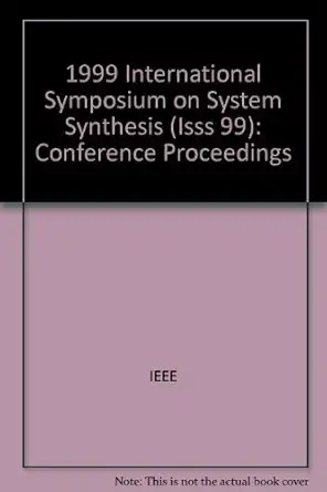 12th international symposium on system synthesis november 10 12 1999 san jose california proceedings 1st
