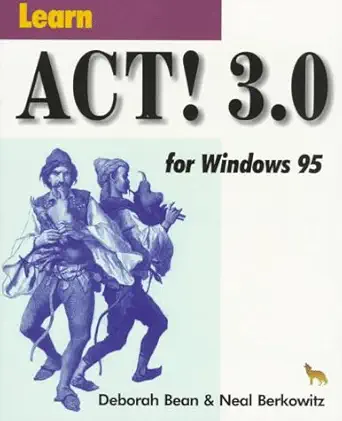learn act 3 0 for windows 95 1st edition deborah bean ,neal berkowitz 1556225180, 978-1556225185