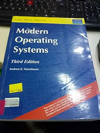modern operating systems 1st edition andrew s tannenbaum 8131720039, 978-8131720035