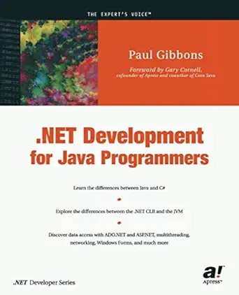 net development for java programmers 1st edition paul gibbons 1590590384, 978-1590590386